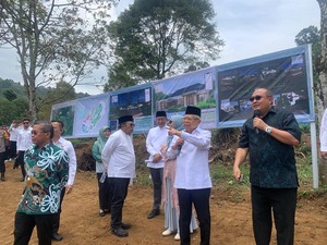 Maruf Tinjau Pembangunan Jalan, Masjid hingga Ponpes Darul Al-Amin di Bogor