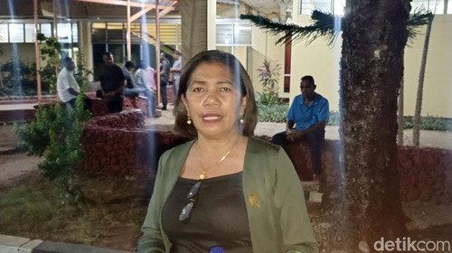 Anggota DPRD NTT, Ana Waha Kolin, saat diwawancarai detikBali, Senin (14/10/2024).