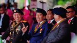 Potret Jokowi dan Prabowo Bersama Kapolri Saat Apel Operasi Mantap Brata