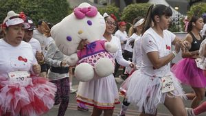 Cewek-cewek Pasti Suka, Fun Run di Meksiko Bertema Hello Kitty