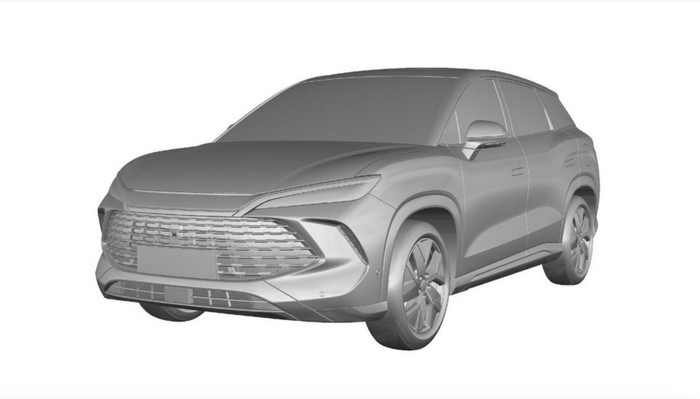 Desain mobil diduga mobil plug-in hybrid BYD Song L DM-i terdaftar di Indonesia