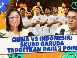 China vs Indonesia: Skuad Garuda Targetkan Raih 3 Poin