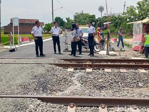Palang Perlintasan KA di Jalan Lingkar Timur Delanggu Klaten Mulai Dibangun