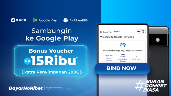 Hubungkan Dompet Digital DANA ke Google Play