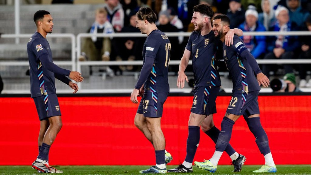 Inggris menang 3-1 atas Finlandia di UEFA Nations League (Foto: Getty Images/Soccrates Images)