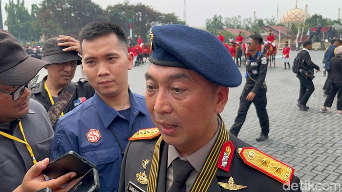 Kadiv Humas Polri Irjen Sandi Nugroho di Mako Brimob