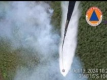Karhutla di Sumsel Belum Tuntas, Helikopter Masih Water Bombing