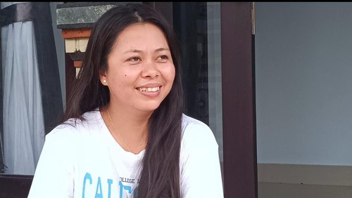 Ni Ketut Santi Suryaningsih, seorang PMI asal Banjar Sarikuning, Desa Tukadaya, Kecamatan Melaya, Jembrana, Bali, dipulangkan dari Lebanon.