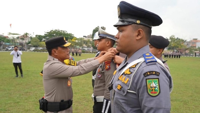 Polda Riau gelar Apel operasi Zebra Lancang Kuning. (dok. Istimewa)
