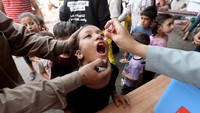 Vaksin polio oral memerlukan dua dosis, yang diberikan dengan jarak empat minggu. Sekitar 560.000 anak di bawah usia 10 tahun divaksinasi polio selama putaran pertama kampanye vaksinasi yang dilakukan dalam tiga tahap selama 1-12 September 2024 di Jalur Gaza.  