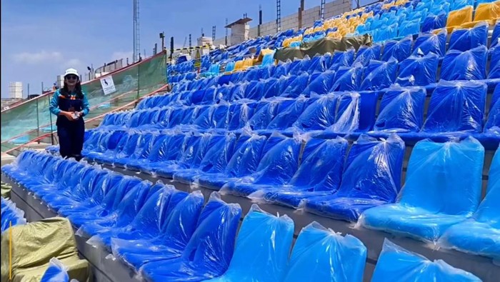 Progres pembangunan Stadion Surajaya Lamongan