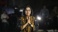 Menteri Keuangan Sri Mulyani Indrawati juga dipanggil Prabowo. Rifkianto Nugroho/detikcom.
