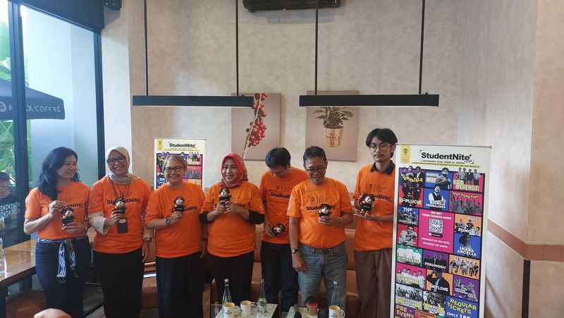 Konferensi pers Student Nite Festival digelar Jumat (11/10/2024) lalu di Kampus FISIP UI Depok.