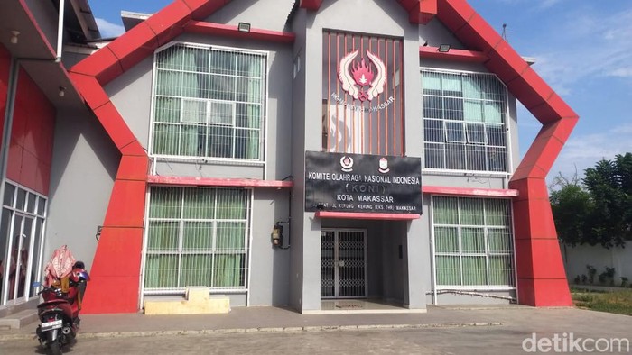 Suasana Kantor KONI Makassar setelah digeledah Kejari Makassar.