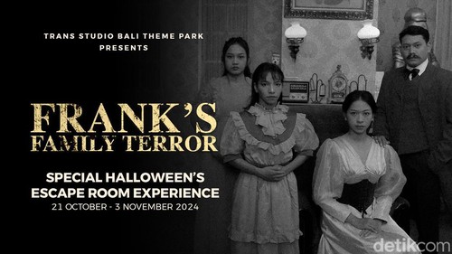 Trans Studio Bali menghadirkan wahana rumah hantu eksklusif berjudul ‘Frank’s Family Terror’ selama perayaan Halloween. (Dok. Trans Studio Bali)