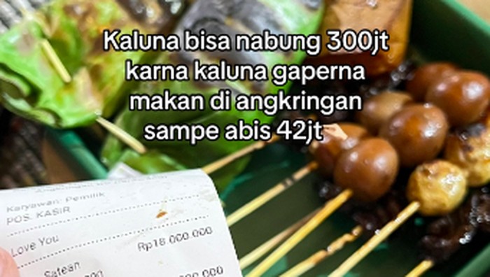 Wow! Makan Nasi Bakar di Angkringan Harganya Rp 42 Juta
