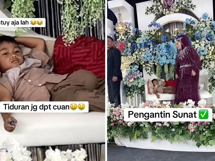 Acara sunatan viral mewah dan meriah seperti acara pernikahan di Kampung Nenggeng, Desa Citaman, Nagreg, Jawa Barat