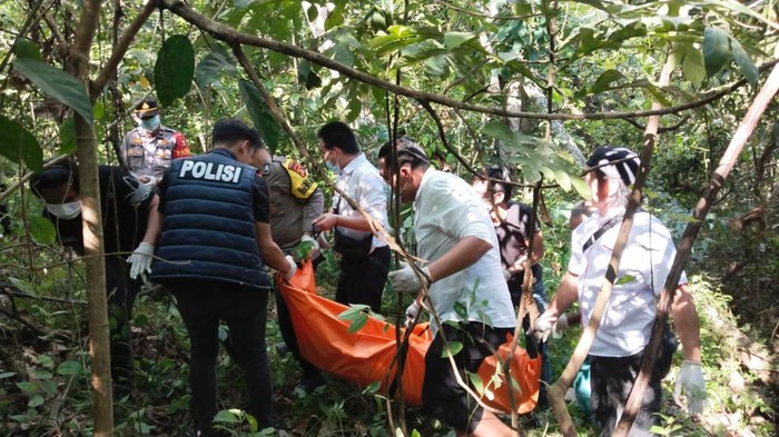 Evakuasi mayat tanpa identitas di kebun karet PALI.