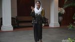 Gaya Dyah Roro-Isyana Saat Temui Prabowo