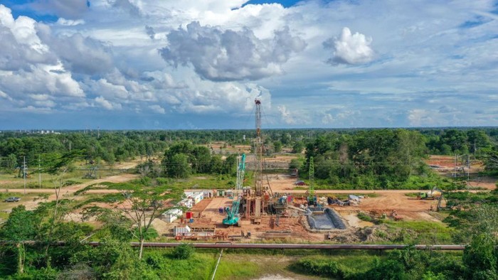 Kegiatan pemboran di lapangan minyak wilayah kerja Rokan PHR. (dok. Istimewa)