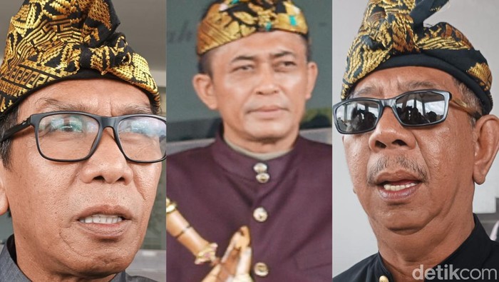 Kolase foto tiga calon bupati Lombok Tengah yang maju dalam Pilbup Lombok Tengah 2024. (Foto: Edi Suryansyah/detikBali)