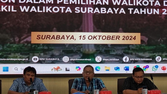 KPU Surabaya menjelaskan aturan Debat Pilwali Surabaya 2024 yang diikuti paslon tunggal.