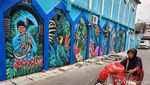 Mural Budaya Betawi Mejeng di Condet Jaktim