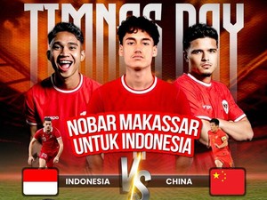 Pemkot Makassar Gelar Nobar Indonesia Vs China di CPI, Ada Doorprize Menarik