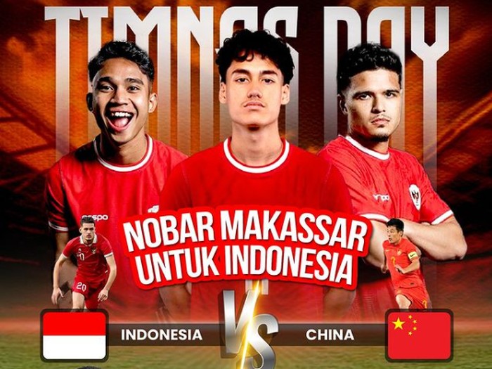 Nobar Timnas Indonesia Vs China.
