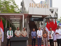 Diresmikan Heru Budi, JPO Southgate Diklaim Bisa Kurangi Polusi dan Macet