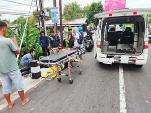 Tabrak Jembatan di Jalan Jogja-Solo Kalasan, Pemotor Terjun ke Sungai