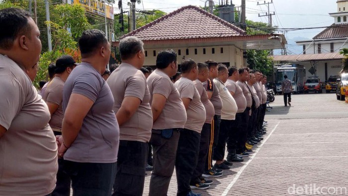 Puluhan Polisi Gendut Trenggalek Jalani Program Penurunan Berat Badan