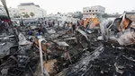 Suasana Kamp Tenda di RS Martir Al-Aqsa yang Dibom Israel