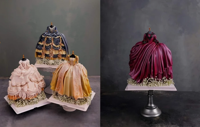 Super Detail! Baker Vietnam Ini Bikin Cake Desain Gaun Bangsawan