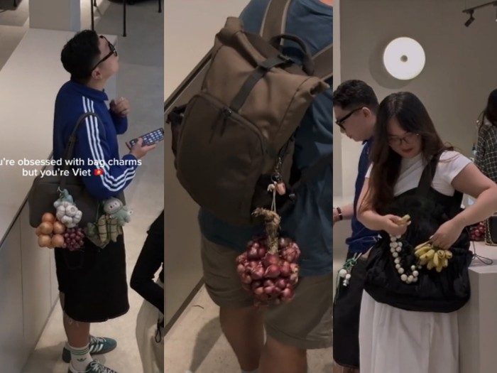 bag charm unik pakai makanan