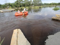 Penampakan Jembatan Putus Akibat Banjir di Nagan Raya Aceh