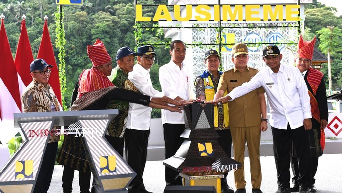 Jokowi resmikan Bendungan Lau Simeme Deli Serdang.