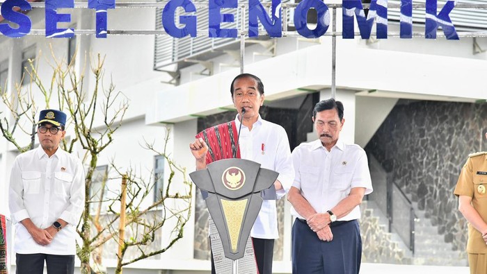 Jokowi resmikann pusat riset genomik di Sumatera Utara.
