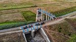 Sudah Lima Bulan Waduk Perning di Nganjuk Mengering