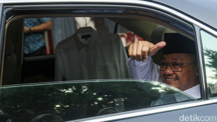 Para calon menteri menghadiri pembekalan di kediaman Prabowo Subianto di Hambalang, Bogor, Rabu (16/10/2024).