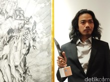 Lukisan Muhammad Yakin Menang Kompetisi Seni Lukis UOB