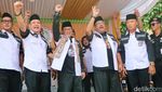 Momen Silaturahmi Pramono-Rano Karno ke Markas Forkabi