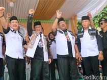 Momen Silaturahmi Pramono-Rano Karno ke Markas Forkabi