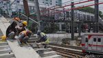 Pembangunan JPO Jatibaru DJKA Tanah Abang Terus Dikebut