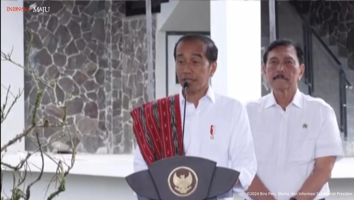 Presiden Jokowi Meresmikan Pusat Riset Genomik Pertanian di Humbahas Didampingi Menteri Luhut. (Foto: Tangkapan layar YouTube Setpres).