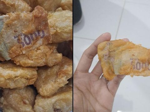Pria ini mengunggah pengalaman yang aneh ketika menemukan uang kertas Rp 5 Ribu yang tercelup adonan gorengan Pria ini mengunggah pengalaman yang aneh ketika menemukan uang kertas Rp 5 Ribu yang tercelup adonan gorengan. Postingan tersebut langsung viral di media sosial.