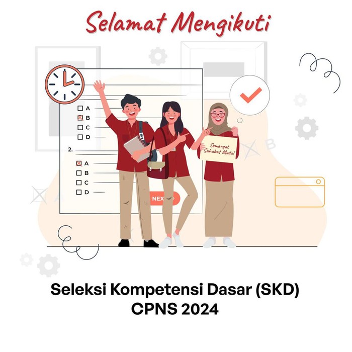 Seleksi Kompetensi Dasar (SKD) Calon Pegawai Negeri Sipil (CPNS) resmi dimulai hari ini untuk para pelamar yang telah lulus seleksi administrasi.