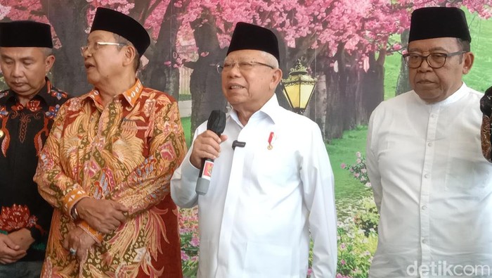 Wakil Presiden RI Maruf Amin saat berkunjung di Kabupaten Indramayu