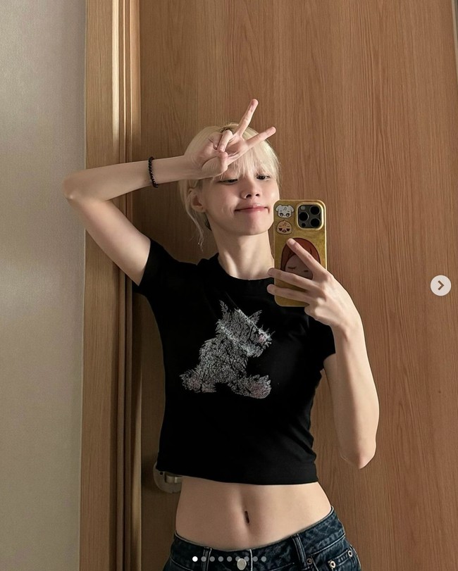 “Sepertinya berat badanku tidak bertambah meskipun aku makan banyak, kan?” ucap Winter aespa dalam siaran langsungnya. Dia mengundang rasa penasaran fans dengan rahasia dietnya. Foto: dok. Instagram @imwinter