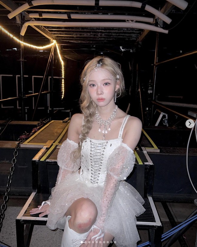 “Minggu lalu aku pergi ke gym empat kali. Minggu ini juga, aku memesan sesi pilates tiga hingga empat kali. Beginilah caraku menjaga berat badan,” ungkap Winter aespa. Foto: dok. Instagram @imwinter